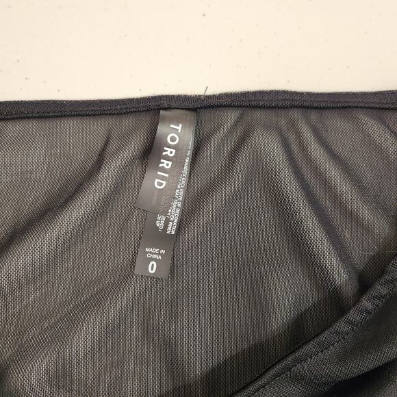 Torrid Short Mesh Drawstring Waist Coverup Dress Size 0X - Picture 8 of 11